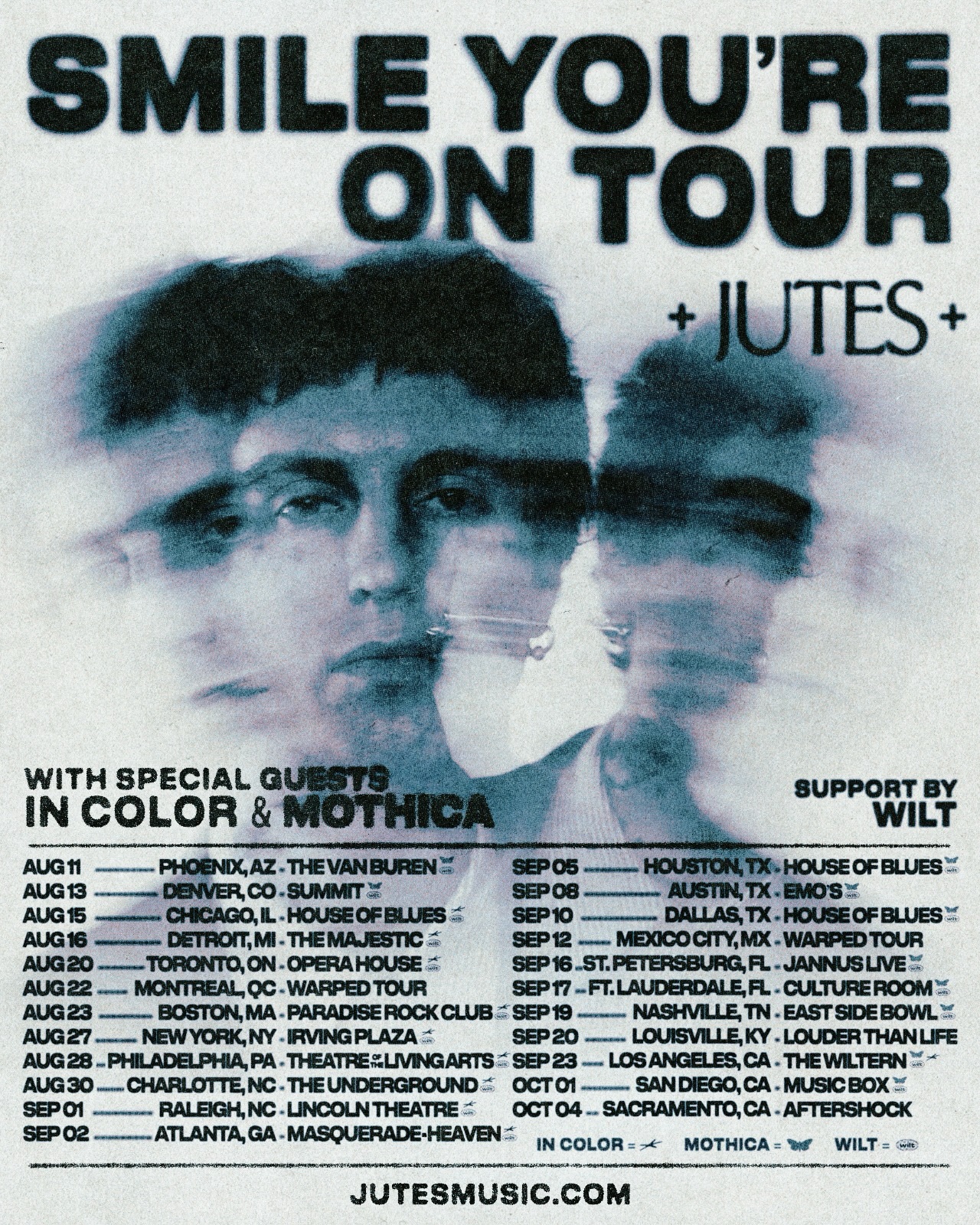 Jutes Smile Youre On Tour Poster 2026